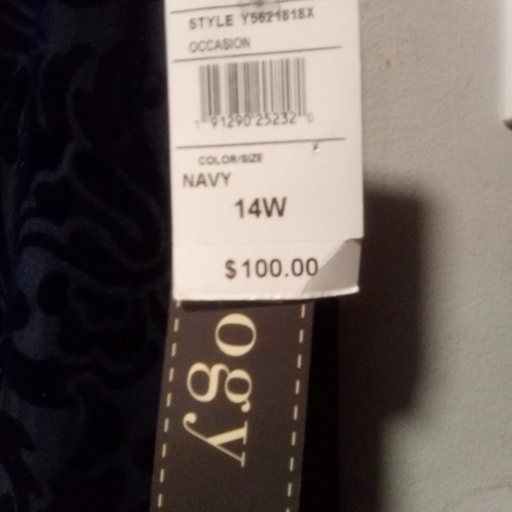 LUXOLOGY ladies blue hi-low dress. Size 14W.  NWT - Picture 8 of 11